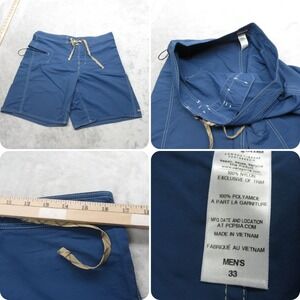 Patagonia Board‎ Shorts Mens 33 Blue Nylon Unlined Minimalist Wavefarer Swim